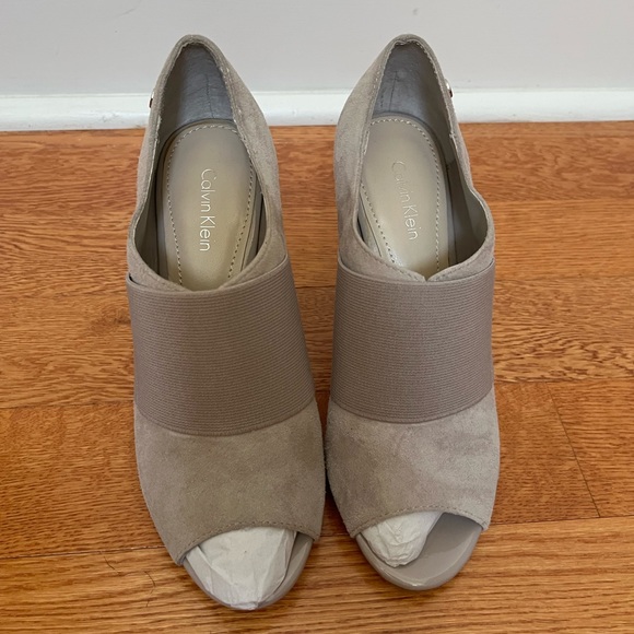 Calvin Klein Shoes - Light Grey/Beige Calvin Klein Heels